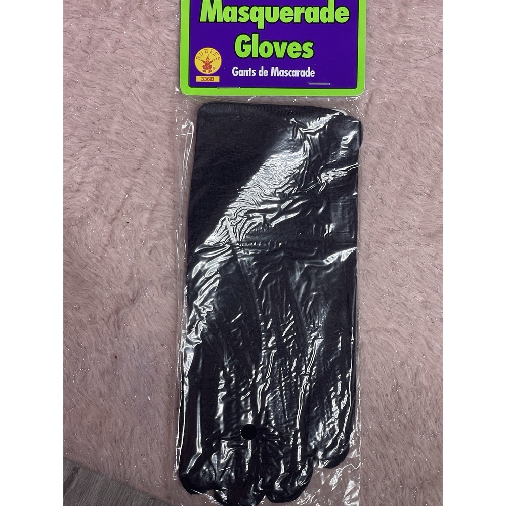 Masquerade Black Leather Gloves‎ Costume